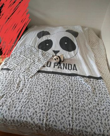 Housse de couette panda