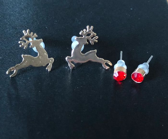 Ensemble boucles d’oreilles Noël 🎄