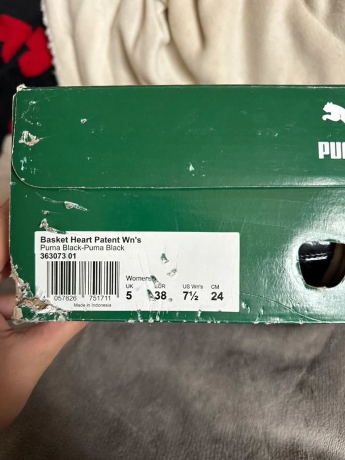 Basket puma noire laquée - photo numéro 9