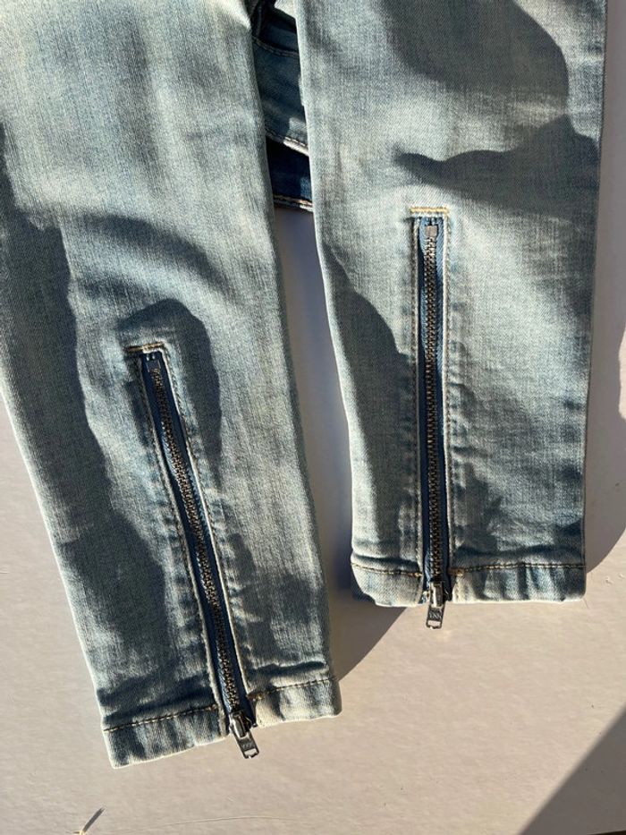 Jean skinny bleu clair nuancé - photo numéro 8