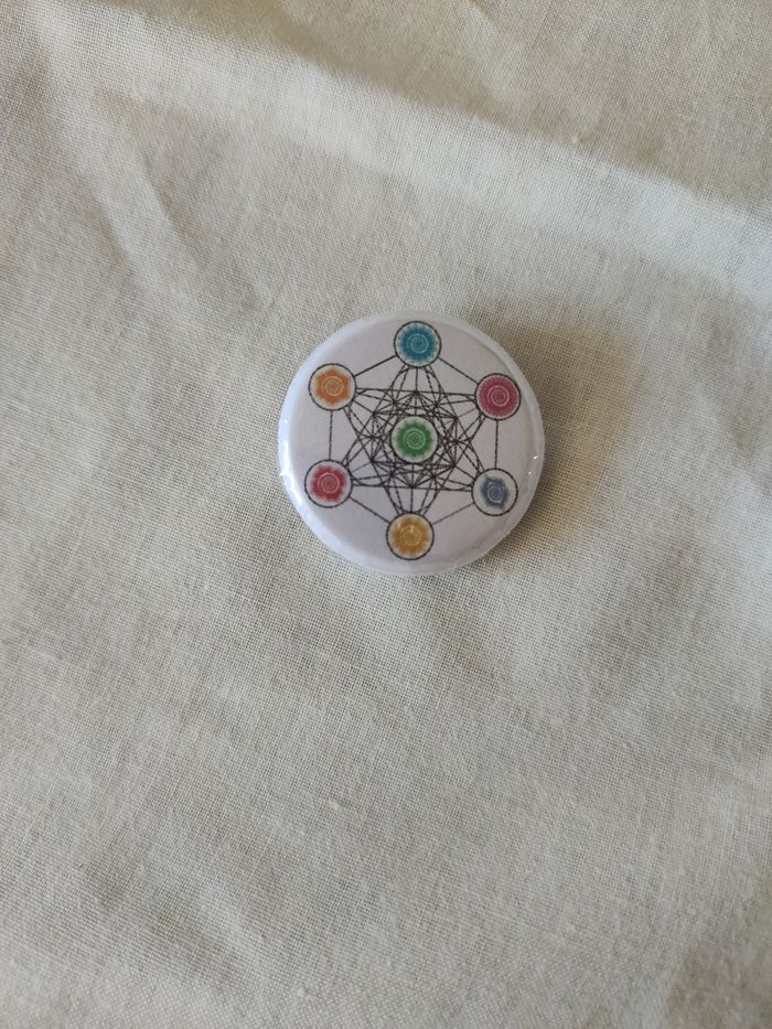 Badge cube de Metatron coloré