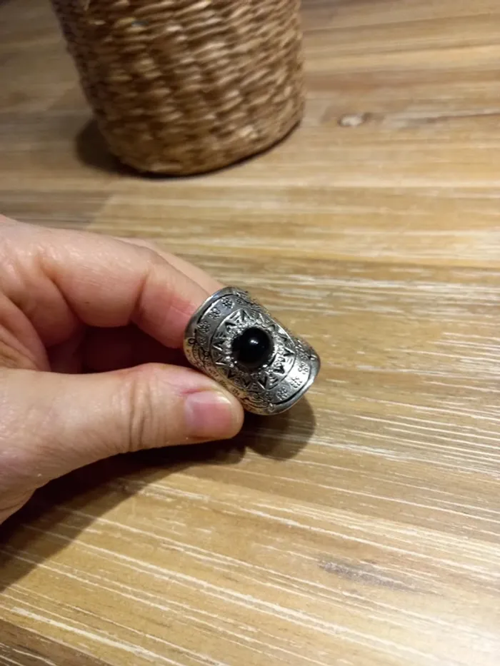 Bague argentée 56
