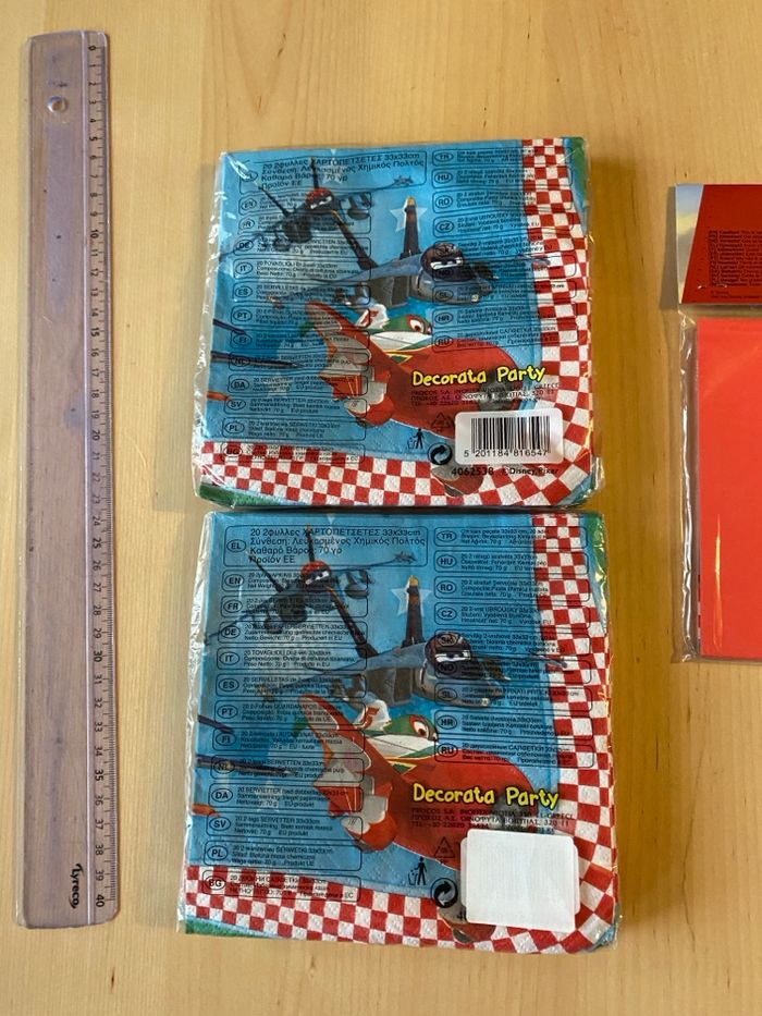 Serviette invitations anniversaire disney Pixar planes avion - photo numéro 4