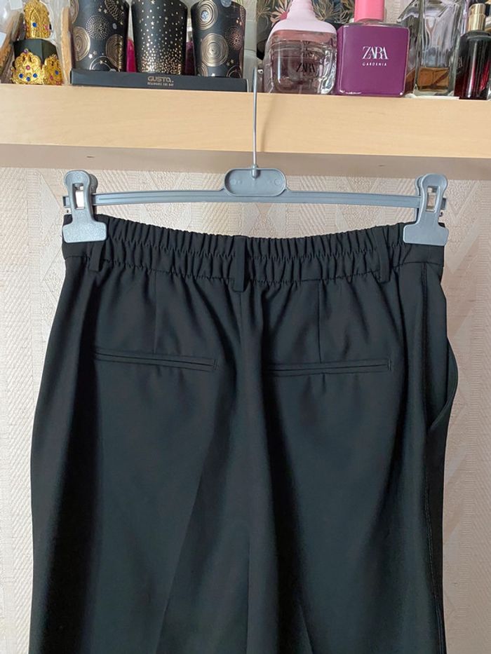 Superbe beau pantalon taille haute à pince Zara noire neuf avec étiquette taille 36 - photo numéro 9