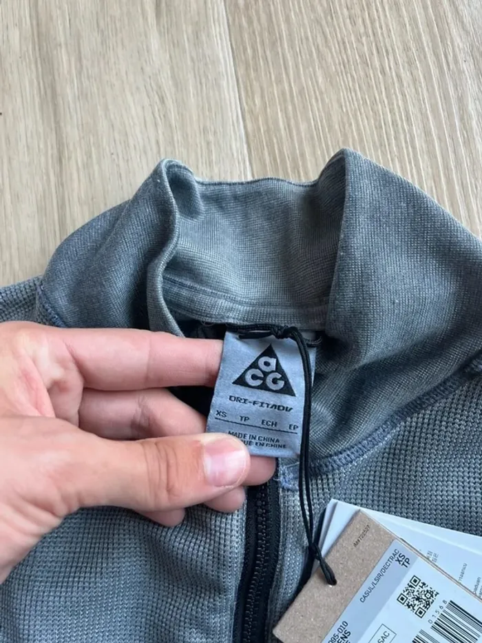 Nike ACG Half Zip Base Layer Grey XS - photo numéro 3