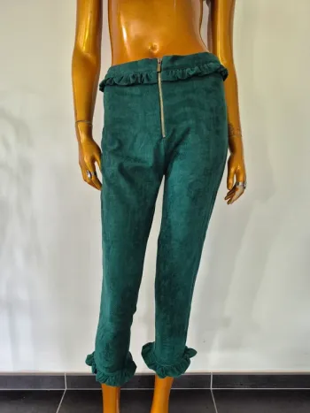 Pantalon Court Vert Femme Taille M/L
