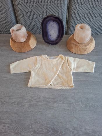 Gilet cache coeur en laine cocoon