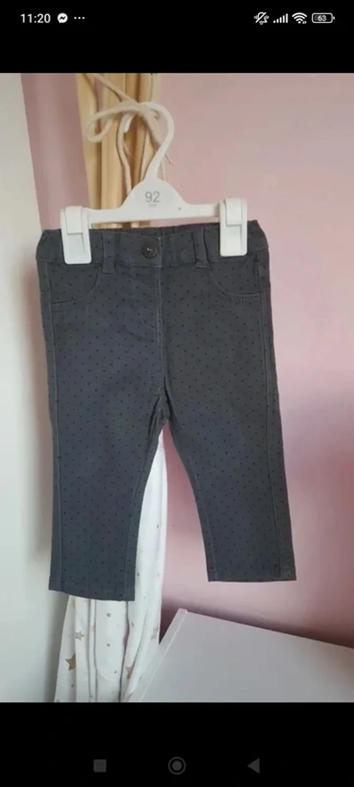 Jeans à pois - 12 mois 🎀