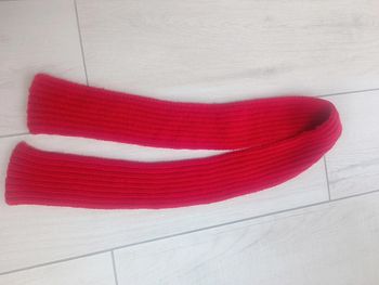 Écharpe laine rouge