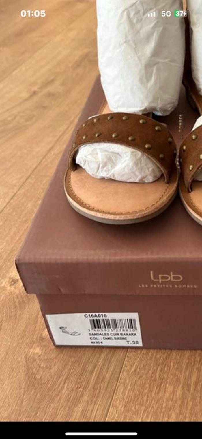 Sandales cuir lpb - photo numéro 3