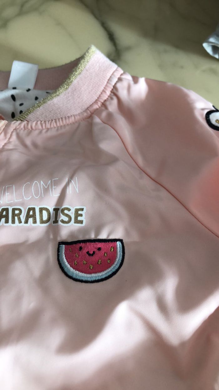 Veste tex rose pâle saumon 36 mois - photo numéro 7