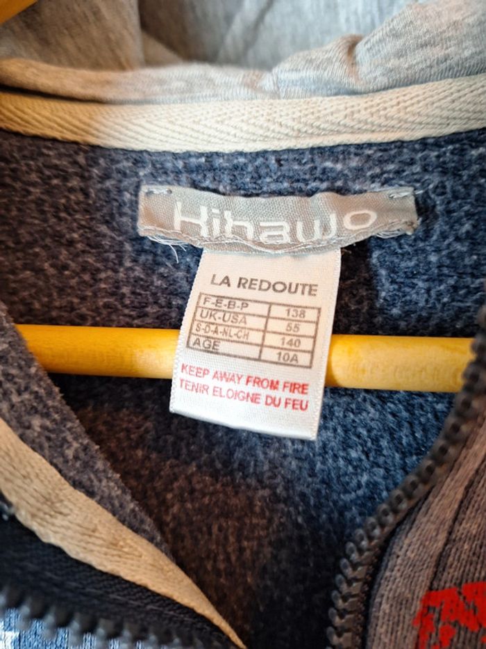 Sweat zippé à capuche garçon 10 ans - photo numéro 4