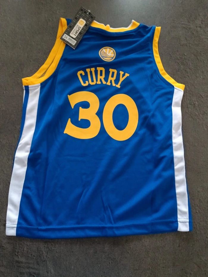 Tenue NBA golden state warriors Stephen Curry bleue t.24 - photo numéro 2