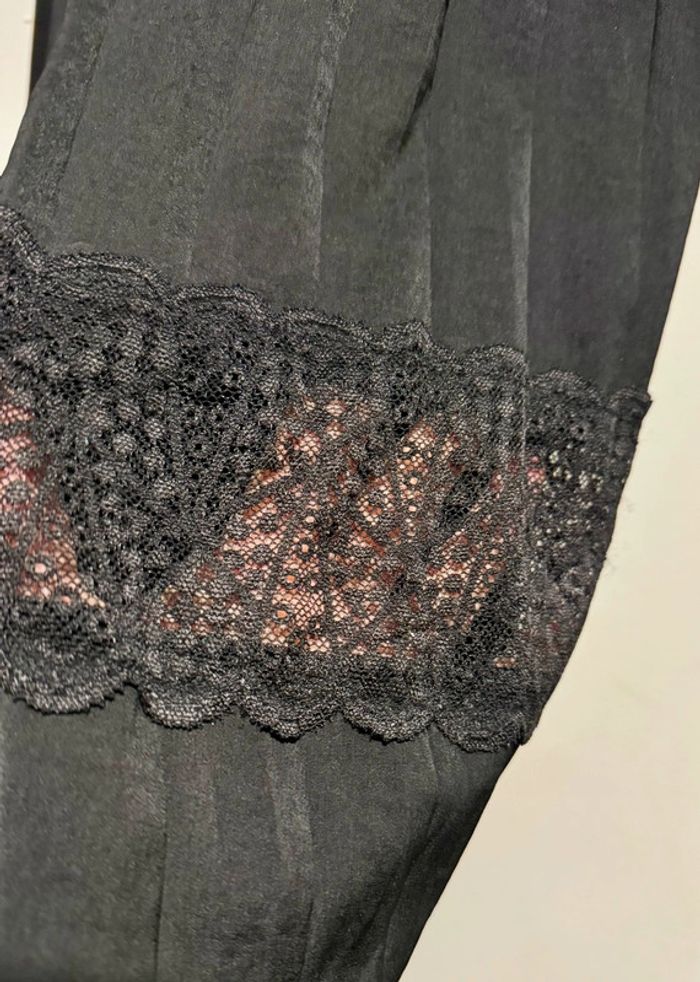 Jupe longue plissée détail dentelle bas taille 42 - photo numéro 2