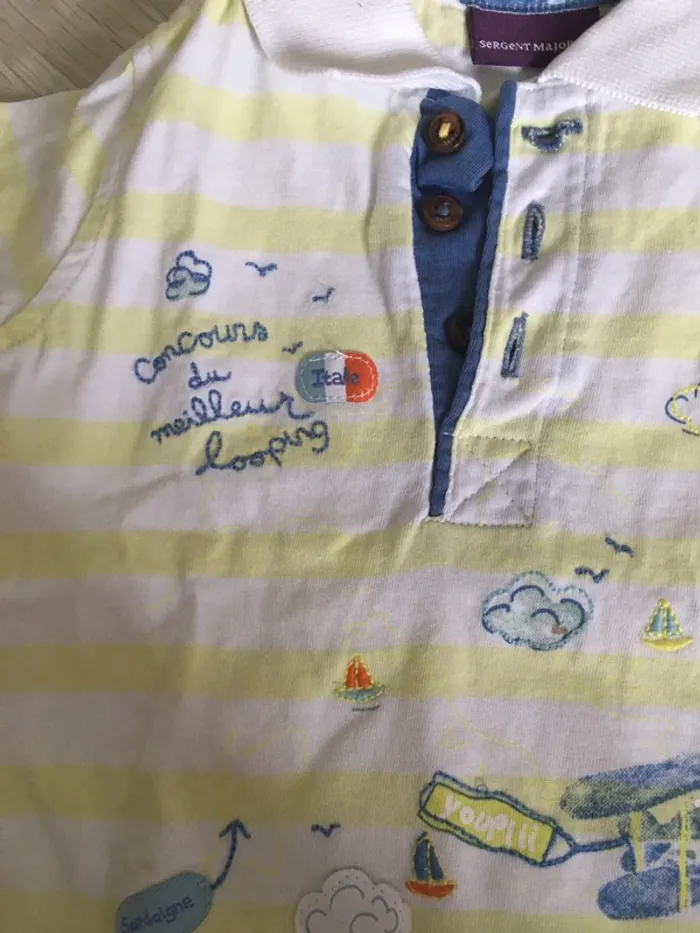 Ensemble pantalon t-shirt 18 mois sergent major - photo numéro 6