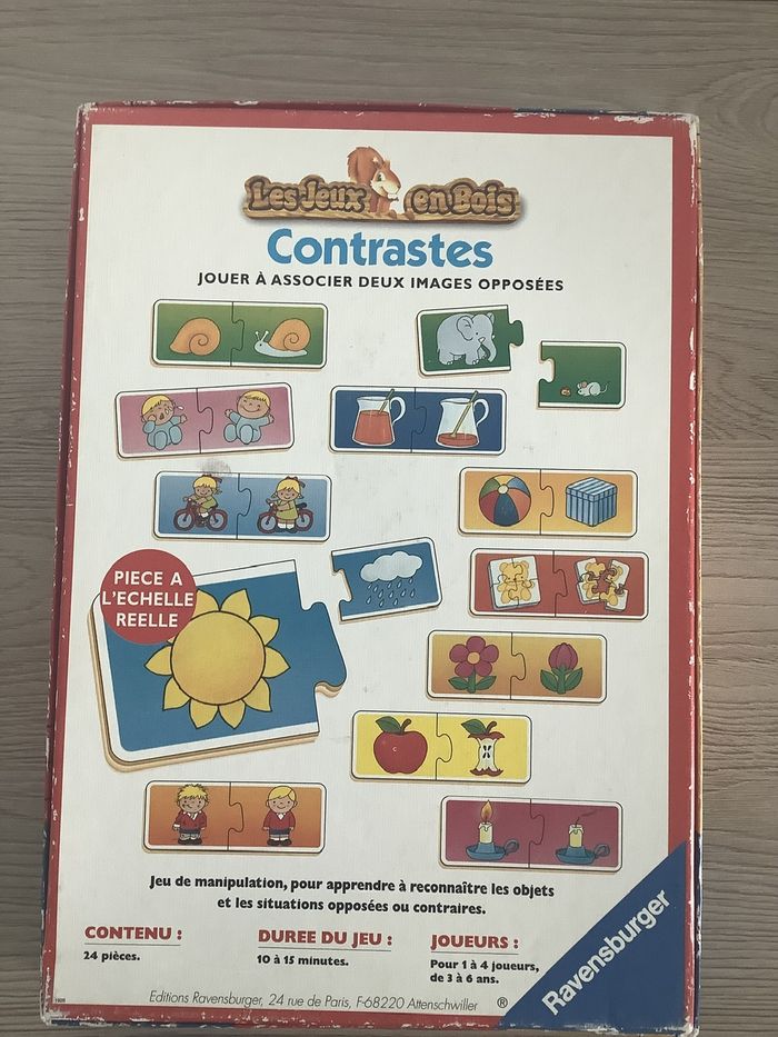 Jeu d’association en bois - photo numéro 2