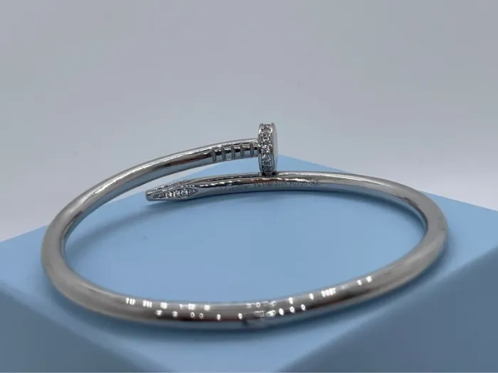 Bracelet jonc avec strass taille 19cm - photo numéro 3