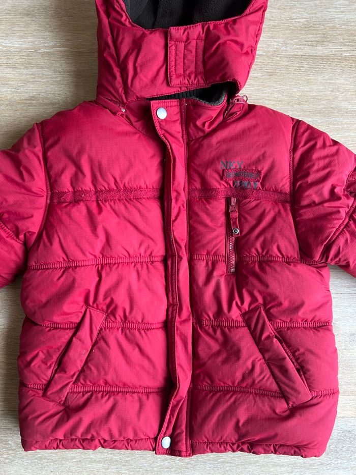 Doudoune enfant 6 ans rouge – capuche, chaude, mixte - photo numéro 2