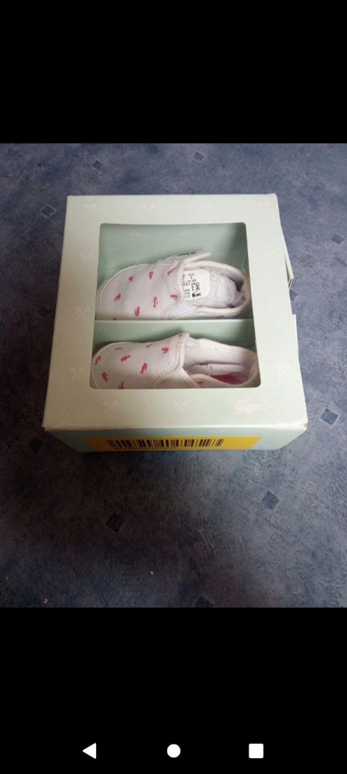 Chaussures bébé Lacoste taille 17 - photo numéro 3
