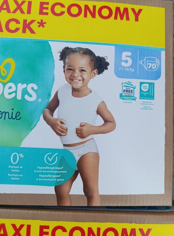 140 couches Pampers harmonie taille 5 - photo numéro 3