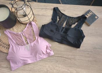 Lot de 2 brassières dentelle