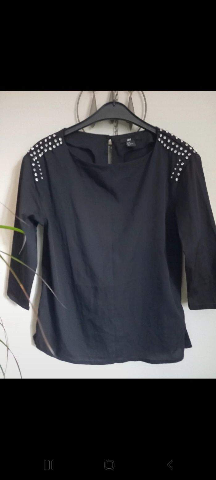 Blouse tissu satiné