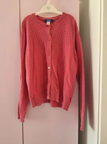 Gilet fuchsia Okaidi 8 ans