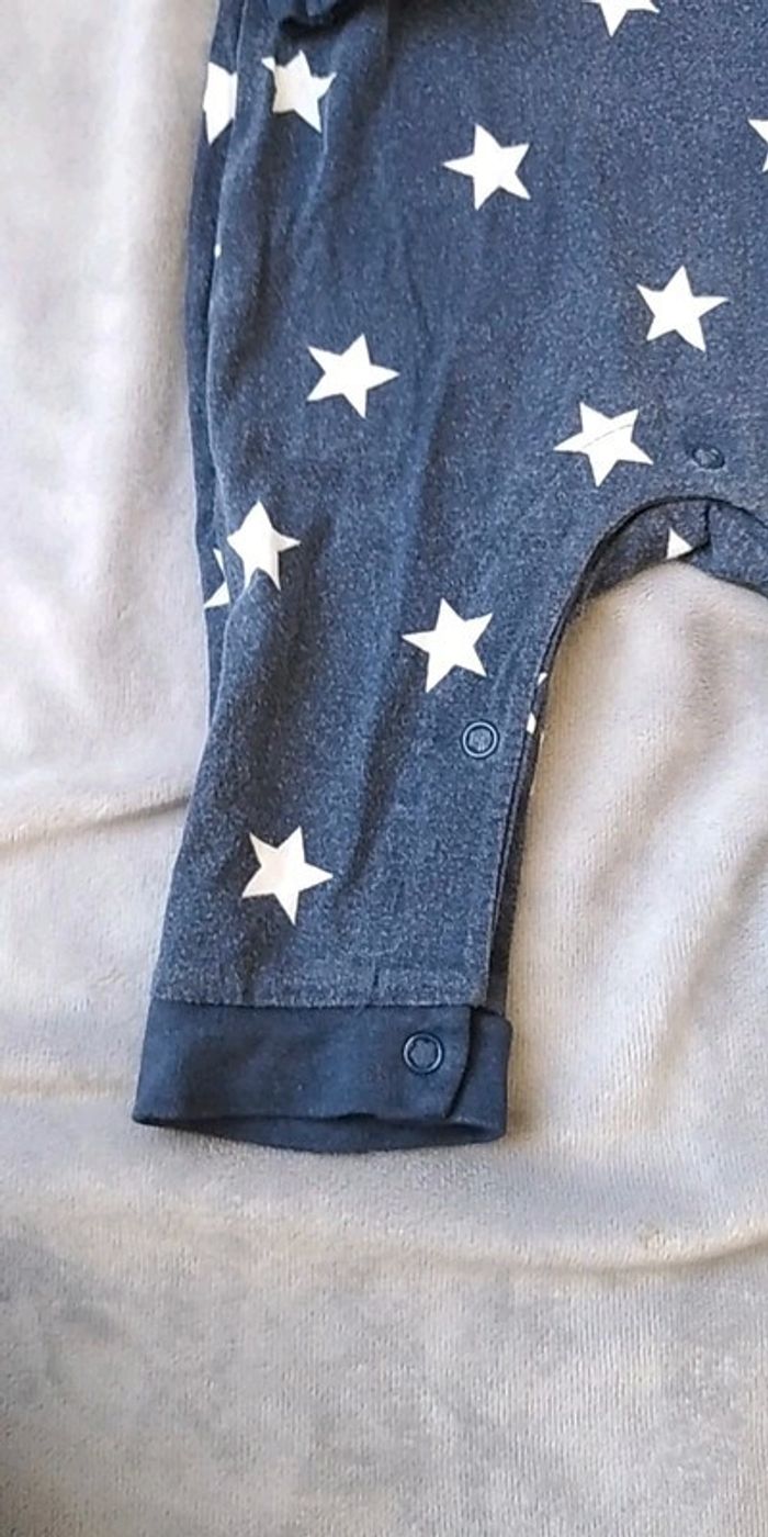 Pyjama grenouillère sans pieds combinaison léger été Mixte 3/6 mois étoiles - photo numéro 5