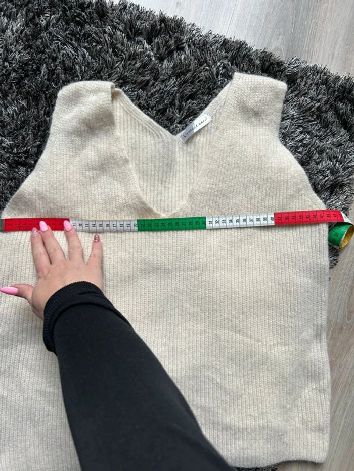 Pull sans manches maille - taille unique - photo numéro 7