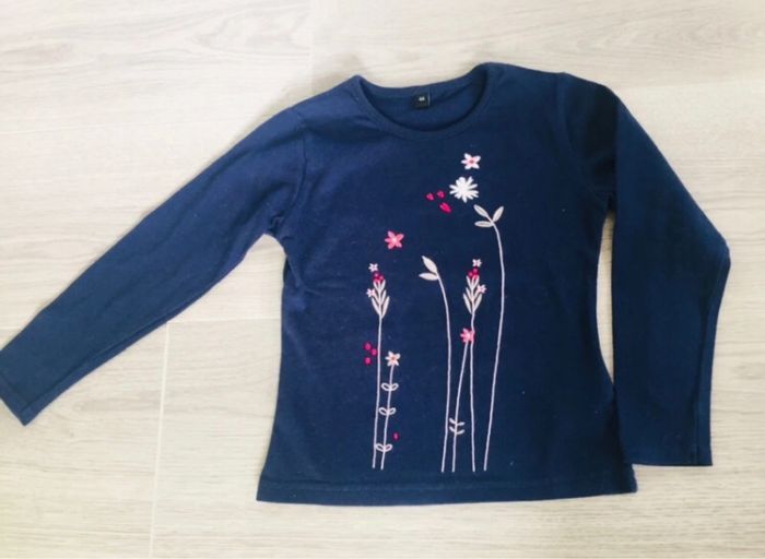 Tee shirt manches longues fille 4 ans - photo numéro 3