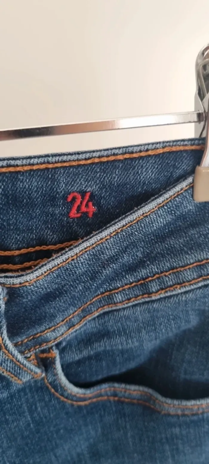 Jean slim bleu sezane 34 - photo numéro 7