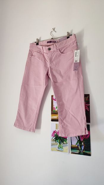 Pantacourt rose taille 38