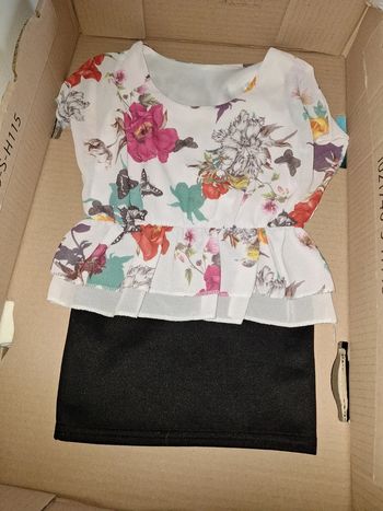 Robe fleurs papillon