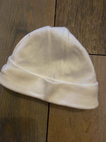 Bonnet naissance blanc berlingot