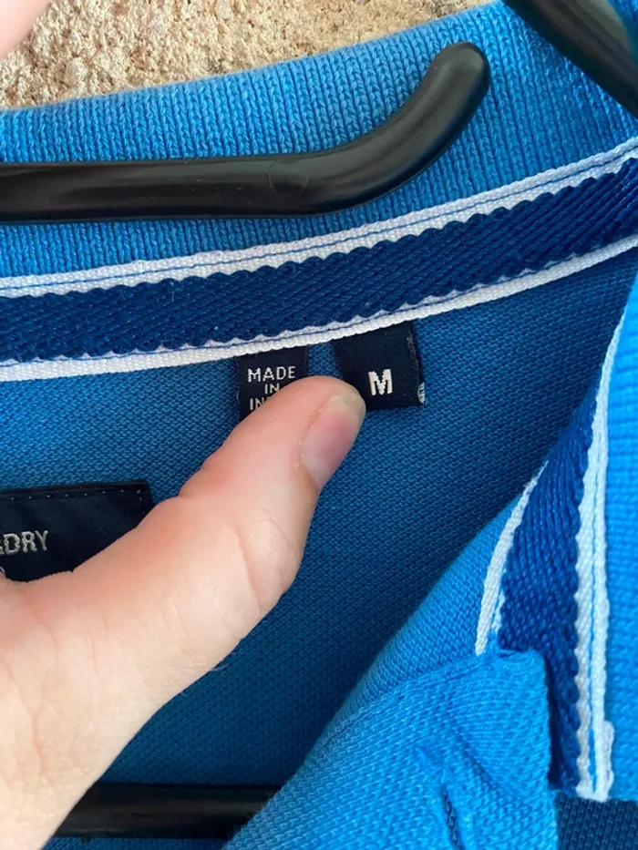 Polo superdry bleu - photo numéro 4