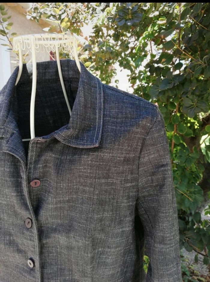 Veste blouson gris chiné T 40 - photo numéro 3