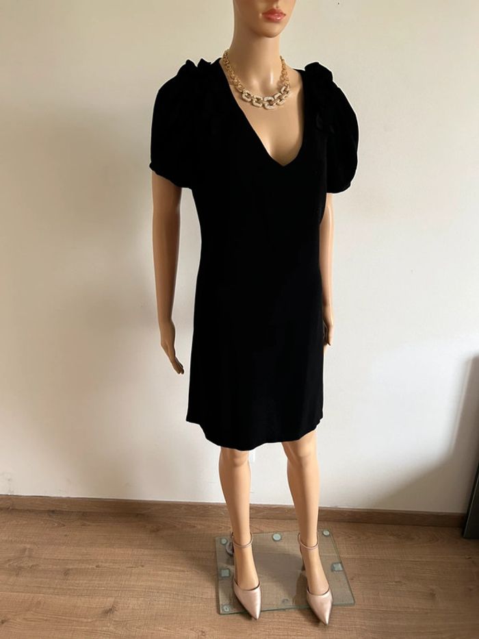 Robe noire à manches courtes Morgan taille 40 excellent état - photo numéro 4