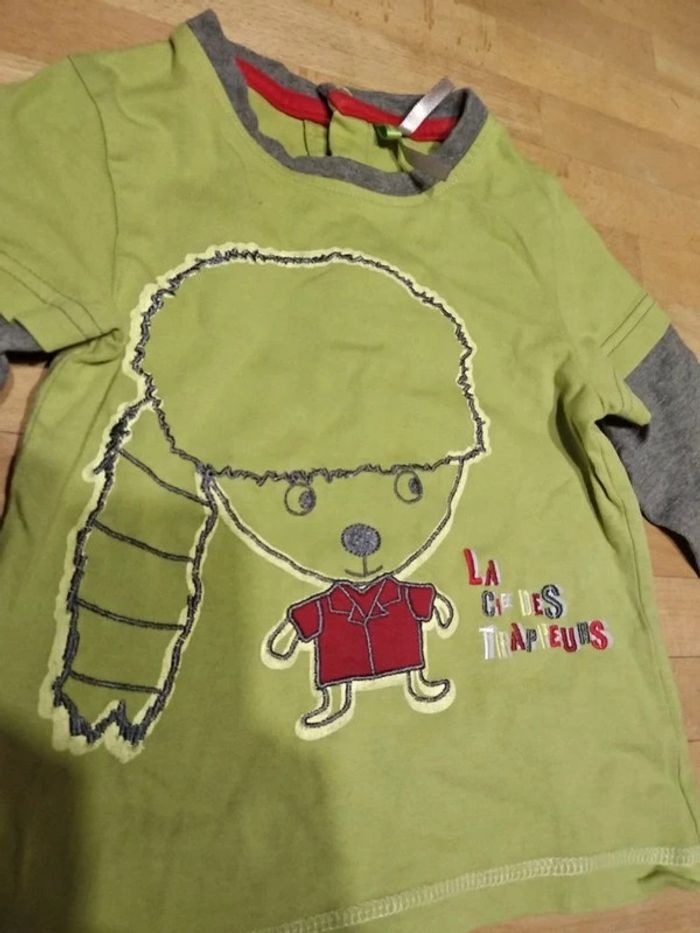 Tee shirt manches longues trappeur 18mois - photo numéro 3