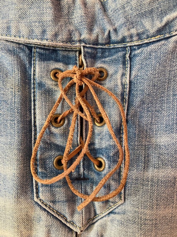 Jolie jupe en jeans taille 38 - photo numéro 4