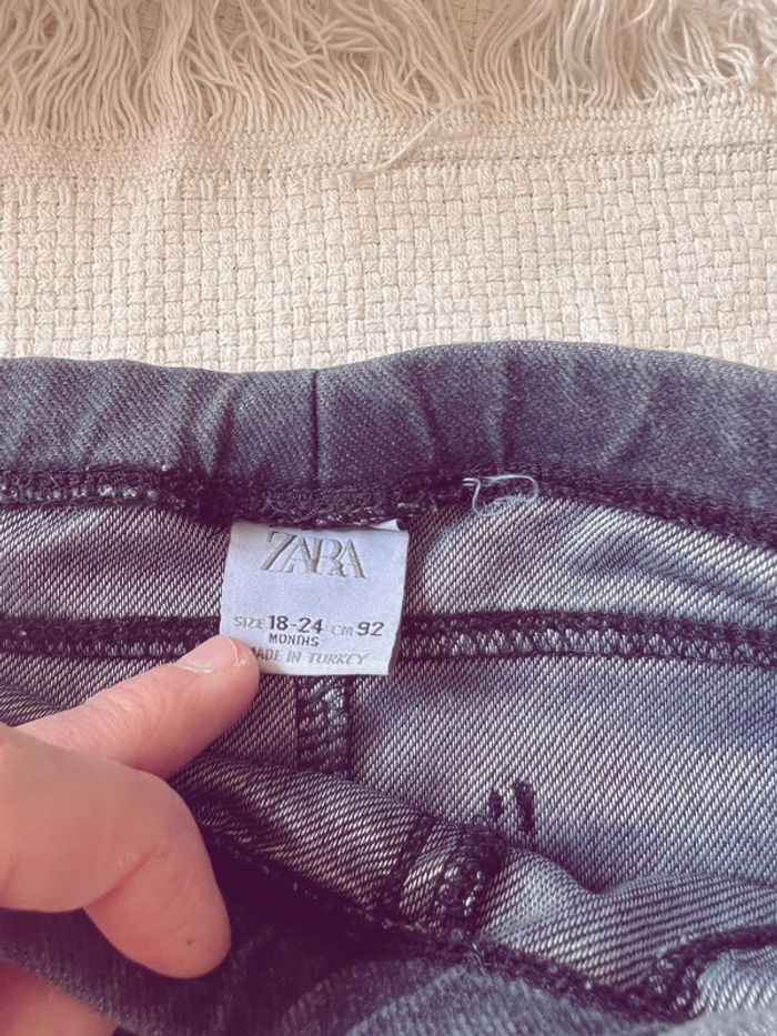 Jegging Zara mixte 92 noir gris foncé - photo numéro 4