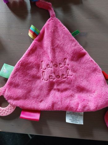 Doudou avec anneau de dentition