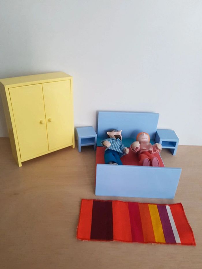 Mobilier cuisine et chambre pour maison de poupée Ikea - photo numéro 3