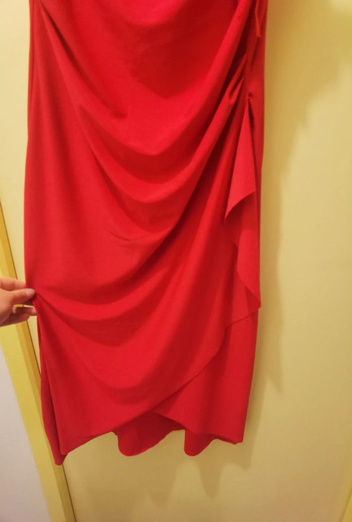 Robe rouge et sa broche - photo numéro 4