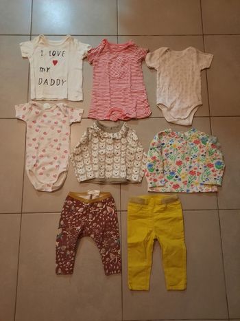 Lots de vêtements fille 9 mois