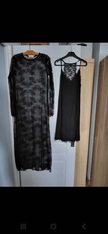 Robe femme dentelle + fond de robe