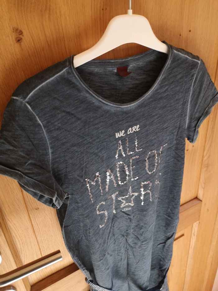 Robe en gris foncé imprimé Strass Esprit 14 ans - photo numéro 2