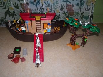 Playmobil arche de Noé avec animaux de la savane