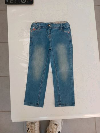 Jean fille bleu 3 ans Vertbaudet