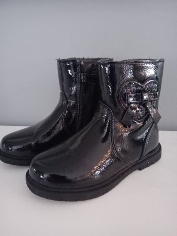 Bottines vernies noires