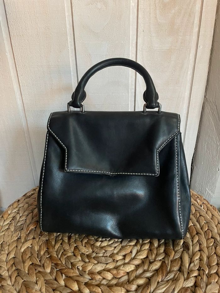 Sac à main cuir noir - Sandro